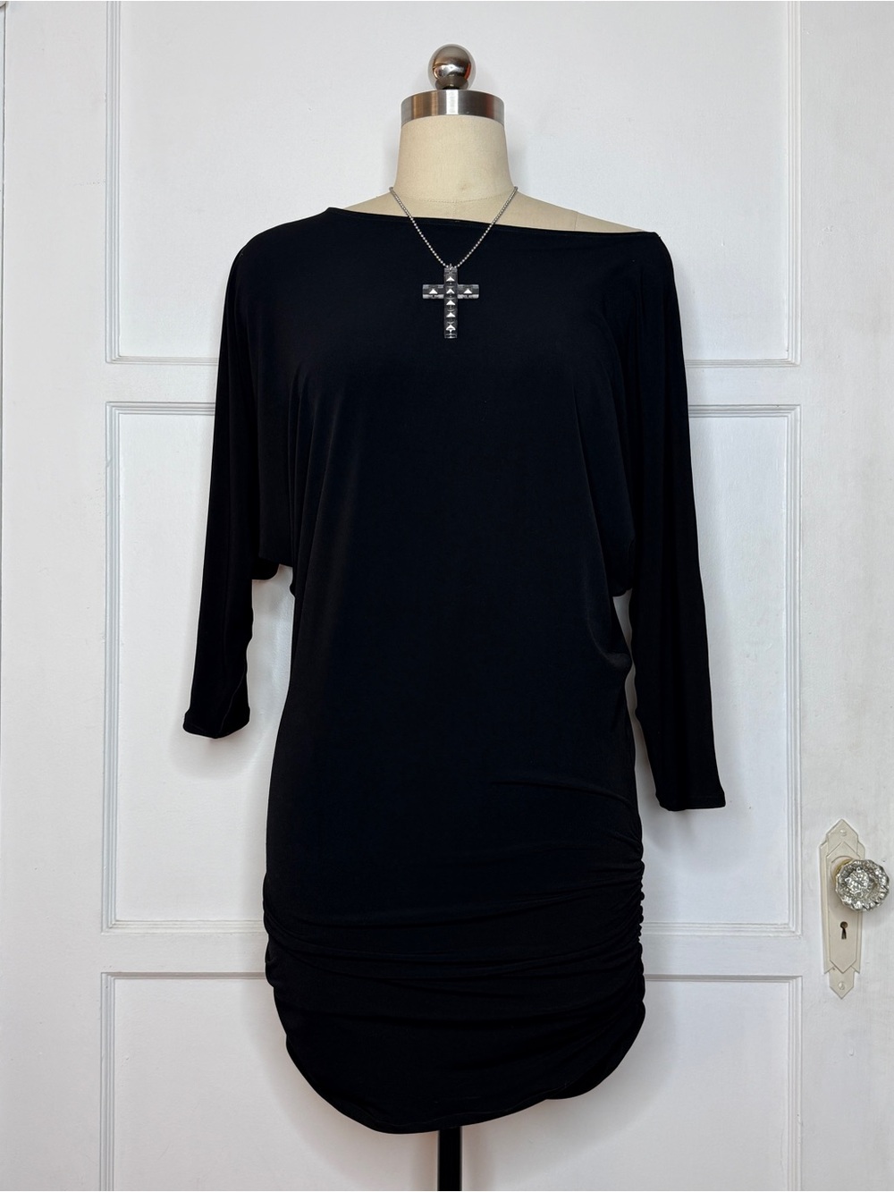 Black slouch dress
